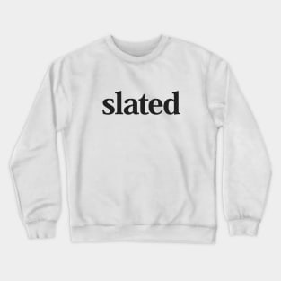 Slated logo - Black Crewneck Sweatshirt